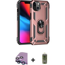 BUTİMAR'S iPhone 14 Plus Ahenk Klasik Koleksiyonu - Siyah Joko Magic 5d Hayalet Cam + Mavi Raze Metal Kamera Lens