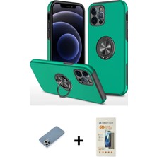 BUTİMAR'S iPhone 12 Pro Max Odak Form Prime - Siyah 6d Mat Seramik Hayalet Nano Ekran Koruyucu + Gökkuşağı Shine Kamera Lens Koruma Cam