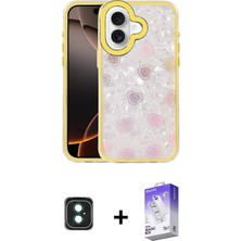 BUTİMAR'S iPhone 16 Odak Prime - Siyah Bilvis 5in1 3D Magic Cam Ekran Koruyucu + Yeşil Pvd Metal Kamera Lens