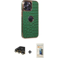 BUTİMAR'S iPhone 14 Pro Ufuk Form Prime - Siyah 6d Mat Seramik Hayalet Nano Ekran Koruyucu + Gold Raze Metal Kamera Lens