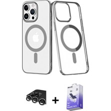 BUTİMAR'S iPhone 14 Pro Max Yörünge Minimal - Siyah Bilvis 5in1 5d Magic Hayalet Cam Ekran Koruyucu + Gümüş Raze Metal Kamera Lens