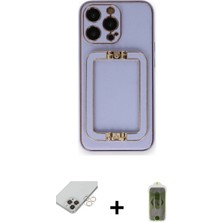 BUTİMAR'S iPhone 14 Pro Max Kozmos Minimal Prime - Siyah Joko Magic 5d Hayalet Cam + Gold Band Metal Kamera Lens