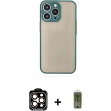 BUTİMAR'S iPhone 15 Pro Max Ahenk Çizgi Serisi - Siyah Joko Magic 5d Hayalet Cam + Turuncu Pvd Metal Kamera Lens