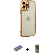 BUTİMAR'S iPhone 12 Pro Max Çekirdek Klasik Serisi - Siyah Joko Magic 5d Hayalet Cam + Mavi Renkli Kamera Lens Koruma Cam