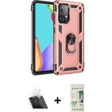 BUTİMAR'S Galaxy A23 4g Ahenk Klasik Koleksiyonu - Siyah 20D Premium Cam Ekran Koruyucu + Şeffaf Kamera Lens Koruma Cam