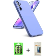 BUTİMAR'S Galaxy A24 4g Kozmos Yansıma Özel Seri - Siyah 6d Mat Seramik Hayalet Nano Ekran Koruyucu + Siyah Raze Metal Kamera Lens