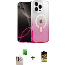 BUTİMAR'S iPhone 16 Pro Max Eksen Minimal Özel Seri - Siyah Buffer Cam Ekran Koruyucu + Natural Grey Raze Metal Kamera Lens