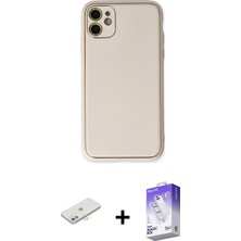 BUTİMAR'S iPhone 12 Yadigar Klasik - Siyah Bilvis 5in1 3D Magic Cam Ekran Koruyucu + Sarı Renkli Kamera Lens Koruma Cam