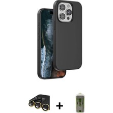 BUTİMAR'S iPhone 14 Pro Kıvılcım Çizgi Serisi - Siyah Joko Magic 5d Hayalet Cam + Gold Raze Metal Kamera Lens