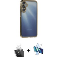 BUTİMAR'S Galaxy A25 5g Vadi Minimal - Siyah 3D Antistatik Seramik Nano Ekran Koruyucu + Şeffaf Kamera Lens Koruma Cam