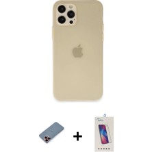 BUTİMAR'S iPhone 12 Pro Max Atlas Minimal Prime - Siyah Joko 5d Cam + Kırmızı Metal Kamera Lens Koruma Cam