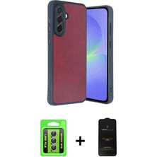 BUTİMAR'S Galaxy A35 5g Kıvılcım Işık Serisi - Siyah 6d Antistatik Mat Seramik Hayalet Nano Ekran Koruyucu + Gümüş Raze Metal Kamera Lens