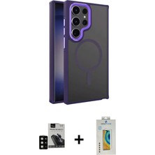 BUTİMAR'S Galaxy S24 Ultra Yörünge Klasik - Siyah Polymer Nano Ekran Koruyucu + Siyah Pvd Metal Kamera Lens