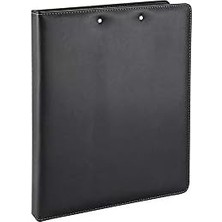 2k 509S Deri, Sekreterlik ve 4 Halka Mekanizmalı Klasör, Siyah, A4