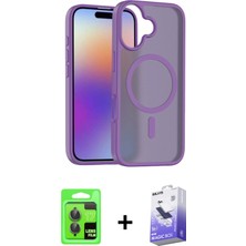 BUTİMAR'S iPhone 17 Siluet Minimal Prime - Siyah Bilvis 5in1 5d Magic Hayalet Cam Ekran Koruyucu + Gri Raze Metal Kamera Lens