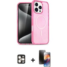 BUTİMAR'S iPhone 16 Pro Max Nova Asil Prime - Siyah 3D Antistatik Mat Seramik Nano Ekran Koruyucu + Gold Pvd Metal Kamera Lens