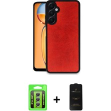 BUTİMAR'S Galaxy A35 5g Kıvılcım Işık Serisi - Siyah 6d Antistatik Mat Seramik Hayalet Nano Ekran Koruyucu + Gümüş Raze Metal Kamera Lens