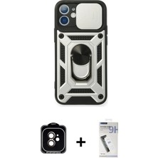 BUTİMAR'S iPhone 11 Ahenk Klasik - Şeffaf Uv Polymer Nano Ekran Koruyucu + Turuncu Pvd Metal Kamera Lens