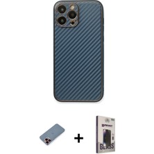 BUTİMAR'S iPhone 13 Pro Max Ahenk Işık - Siyah Bilvis Hayalet Cam Ekran Koruyucu + Kırmızı Metal Kamera Lens Koruma Cam