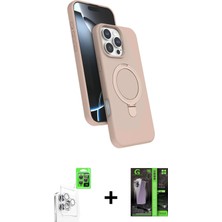 BUTİMAR'S iPhone 16 Pro Iz Işık Koleksiyonu - Şeffaf 360 Full Body Arka Koruyucu + Beyaz Raze Metal Kamera Lens