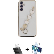 BUTİMAR'S Galaxy A24 4g Nova Işık Prime - Siyah 3D Antistatik Seramik Nano Ekran Koruyucu + Şeffaf Kamera Lens Koruma Cam