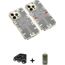 BUTİMAR'S iPhone 14 Pro Max Ufuk Doku Prime - Siyah Joko Magic 5d Hayalet Cam + Gümüş Raze Metal Kamera Lens