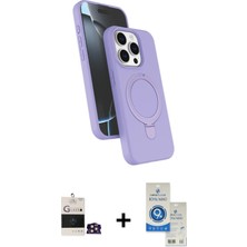 BUTİMAR'S iPhone 14 Pro Max Iz Işık Koleksiyonu - Şeffaf Royal Nano Ekran Koruyucu + Gold Bilvis Titan Kamera Lens