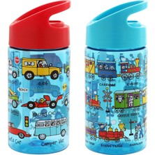 Tyrrell Katz Pipetli Matara 400 ml - 2'li Set (Cars & Train)