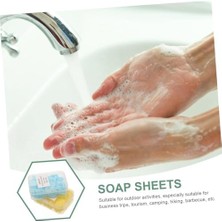 4 Kutu Parfümlü Mini Kağıt Sabun – 300 Yaprak Sihirli Eriyen Sabun, Taşınabilir El Temizleyici, Okul, Seyahat ve Günlük Kullanım Için Mini Temizlik Yaprağı