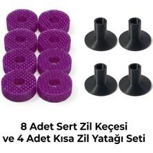 Mottopi Tpu Zil Keçesi ve Kısa Zil Yatağı, Sert Zil Keçesi -Mor