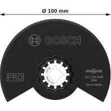 1x Pro Acz 100 Swb Starlock Testere Ucu (Çatı Keçesi, Polistiren Ps, Ø 100 Mm, Professional Aksesuar Çok Fonksiyonlu Makine)