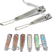 ® 2'li Tırnak Makası Seti Büyük Küçük Paslanmaz Çelik Karışık Desenli