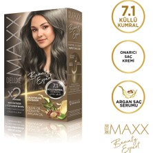 MAXX DELUXE BEAUTY EXPERT 7.1 Küllü Kumral Krem Saç Boyası Onarıcı Etki ile 2 Tüp Set