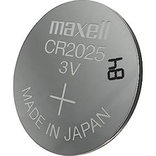 CR2025 Piller, 5 Adet, Lityum, 3 V, 170 Mah, Gri