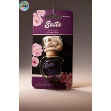 Glanart Ahşap Kapaklı Oto Ayna Kokusu 10 Ml.e Sasta Floral 1 Adet