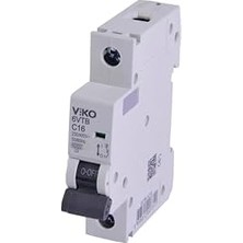 6VTB-1C16 Otomatik Sigorta 6ka C Tipi 1 Kutup 16A