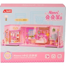 Urfakent HK132 Jaki Küçük Prenses Yatak Odası 247 Parça Block Oyuncak