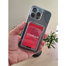 Epro iPhone 15 Pro Şeffaf Kartlıklı Kamera Korumalı Hoparlör Toz Önleyicili Ekstra Darbe Emici Kılıf