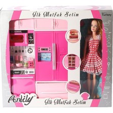 Urfakent 02318 Anlily Bebekli Mutfak Dolabı Oyun Seti
