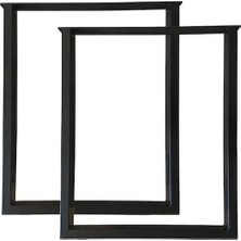 Beasym Metal Masa Ayakları Ahşap Masif Kütük Bilgisayar Çalışma Yemek Masası Ayağı Metal Ayak