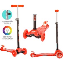 Urfakent Torutoys Kırmızı Twist Işıklı Scooter Kırmızı