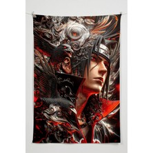 Charmbi Naruto, Uchiha Itachi Duvar Örtüsü – Büyük Boy Tapestry Duvar Halısı, Oyun Anime Film Oda Dekor