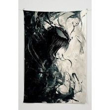 Charmbi Venom Örümcek Adam Duvar Örtüsü – Büyük Boy Tapestry Duvar Halısı, Oyun Anime Film Oda Dekor