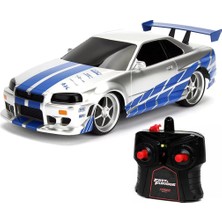 Urfakent 1:16 Fast & Furious Kumandalı Brian's Nissan Skyline Gt-R Turbo Araba