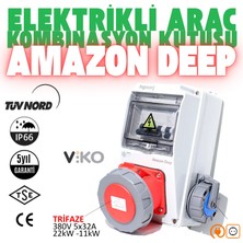 Hgsşarj ''Amazon Deep'' 22kW 5X32A + 1X16A  Elektrikli Araç Kombinasyon Kutusu Üstün Koruma V i k o/P a n a s o n i c