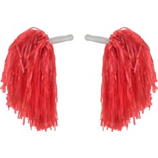 Urfakent 1 Çift ( 2 Adet ) Kırmızı Renk 23 Nisan Gösteri Ponponu