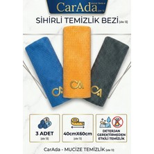 Carada Sihirli Mikrofiber Temizlik Bez, Cam Ayna Temizlik Bezi 3 Adet 40X60CM