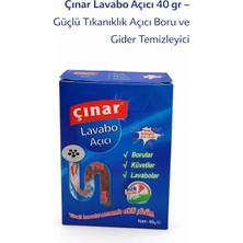 Urfakent Çınar Lavabo Açıcı 40 gr – Güçlü Tıkanıklık Açıcı Boru ve Gider Temizleyici