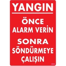 Verto Yangın Nasıl Söndürülür Uyarı Levhası 25X35 KOD:869