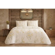 Taç Yeni Sezon Pamuklu Çift Kişilik Pike Takımı Avıelle Sarı